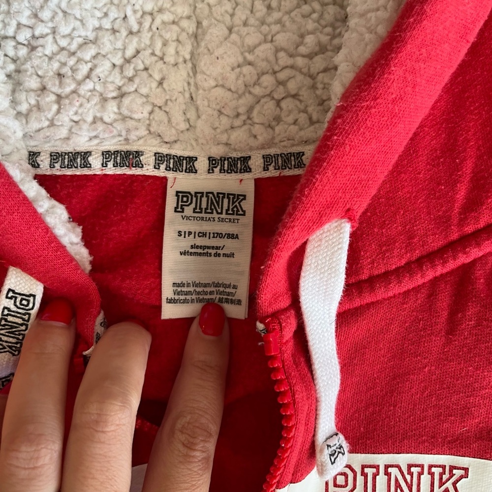 Victoria's Secret Red Hooded Jumpsuit - Picture 3 of 5
